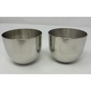Lot Of 2 Stieff Pewter P50 MCM Jefferson Cup VTG 1950-1999, Silver Color